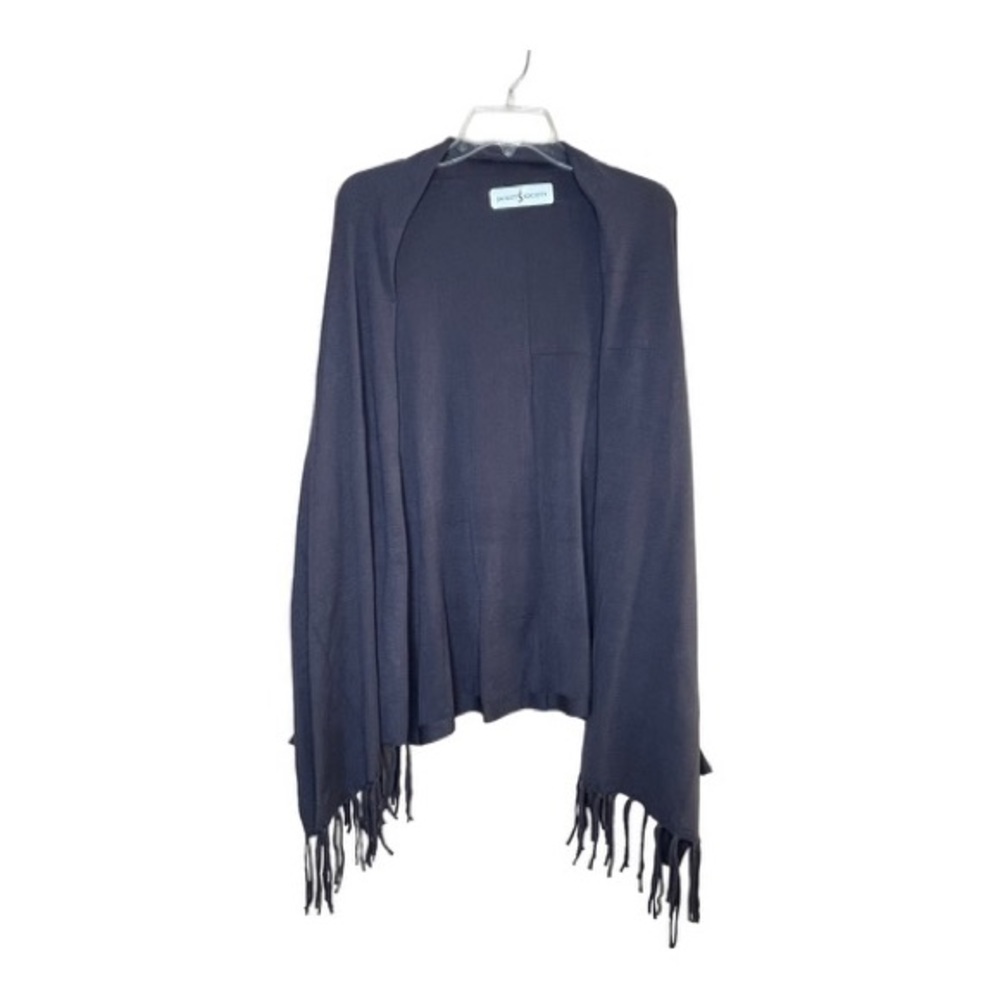 NWOT Jacket Society Lightweight Shrug Cardigan With Fringe - Picture 6 of 11